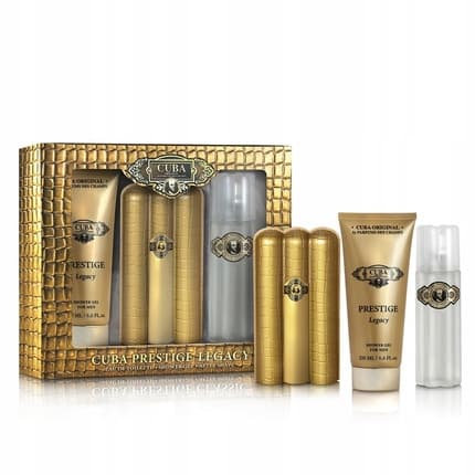 Cuba Original Prestige Legacy Set With Shower Gel And After Shave Coffret (Coffret) Homme 90ml - Maison des fragrances