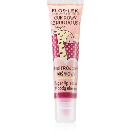 Cukrowy Lip Scrub - Floslek, Cherry Mood, 14g - Maison des fragrances
