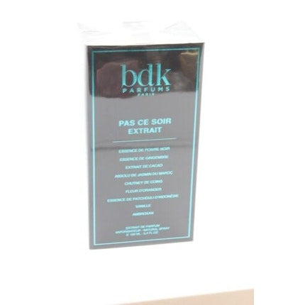 BDK Parfums Pas Ce Soir Extrait de Parfum spray 100ml Bdk