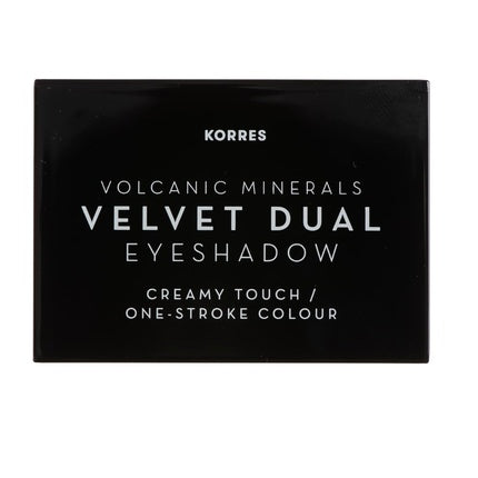 KORRES Volcanic Minerals Velvet Duo Eyeshadow Palette - Golden Amber 28 3g