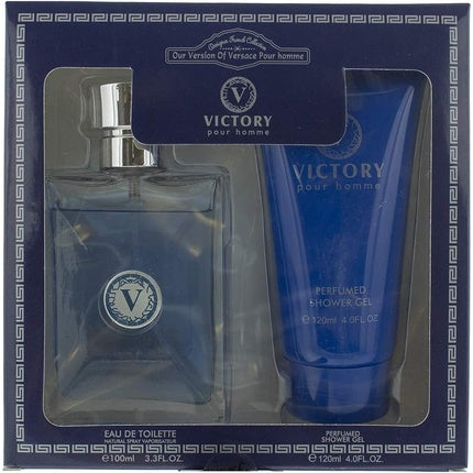 Designer French Collection Victory Eau de Toilette Gift Set - 100ml EDT and 120ml Shower Gel Designer French Collection