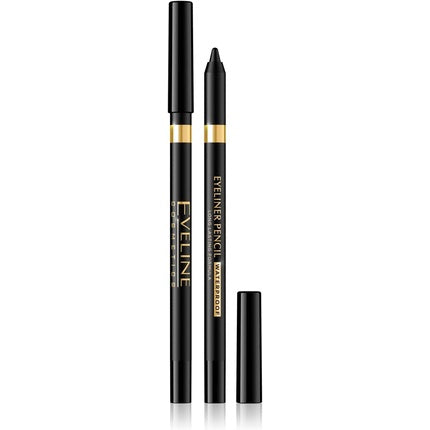 Eveline Cosmetics Waterproof Eyeliner Pencil Long Lasting Formula - Black