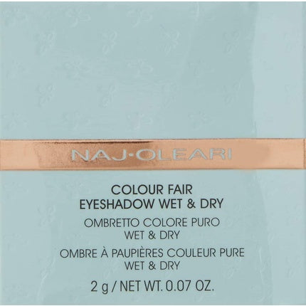 NAJ-OLEARI Colour Fair Eyeshadow Wet & Dry Makeup for Face 21 Matte Black