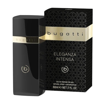 Bugatti ELEGANZA Intensa Eau de parfum  60ml Sensual Eau de Parfum pour femme  Peach Raspberry Lily of the Valley Vanilla Floral Warm Bugatti