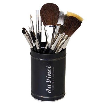 da Vinci Cosmetics Series Brush Holder Black Metal - Maison des fragrances