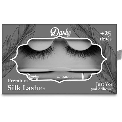 Dashy Premium Silk Lashes With 5 Ml Adhesive - Just You - Maison des fragrances