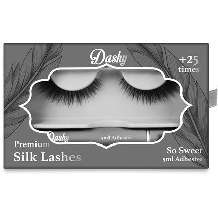 Dashy Premium Silk Lashes With 5 Ml Adhesive - So Sweet - Maison des fragrances