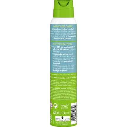 FA Deodorant Caribbean Lemons 200ml Unisexe