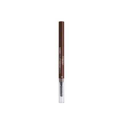 Deborah 24 Hour Extra Double - Ended Eyebrow Cream Pencil Brush 2 - In - 1 03 Dark - Maison des fragrances