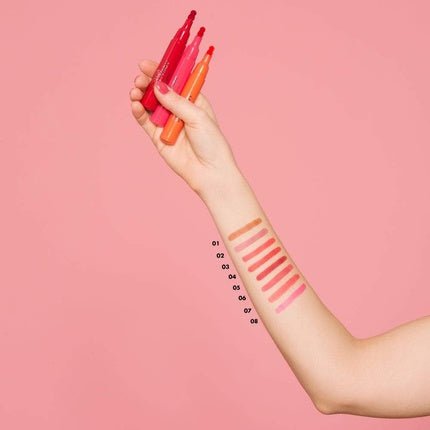 Deborah Aqua Tint Lipstick N.07 Coral Red Brush Format Extreme Hold No Transfer Water Resistant With Aloe Vera Ultralight Satin Finish Texture - Maison des fragrances