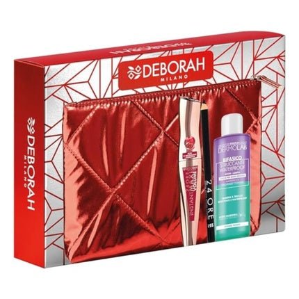 Deborah Mascara Like A Pro + 24h Eye Pencil + Mini Makeup Remover + Pouch - Maison des fragrances
