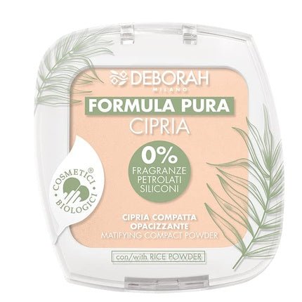 Deborah Milano Bio Formula Pure Compact Mattifying Powder 10g Beige 2 - Maison des fragrances