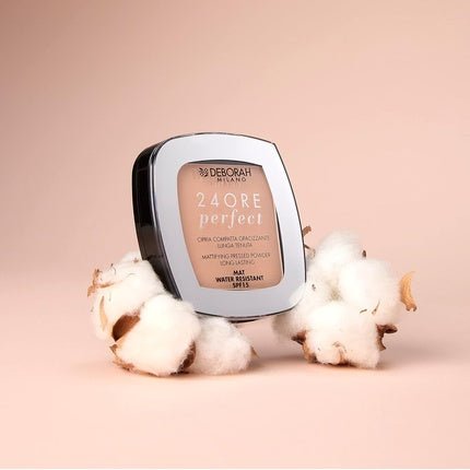 Deborah Milano Compact Powder 24 Hours Perfect SPF 15 N1 Light Beige 9g - Maison des fragrances