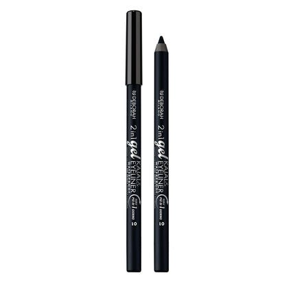 Deborah Milano Kajal 2 - in - 1 Eyeliner and Waterproof Eyeliner 01 Black 1.21g - Maison des fragrances