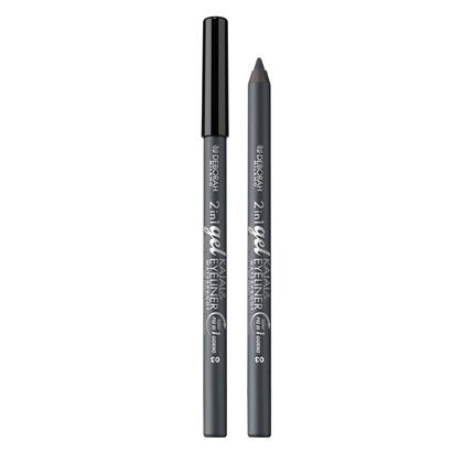 Deborah Milano Kajal 2 - in - 1 Eyeliner and Waterproof Eyeliner 03 Grey 1.21g - Maison des fragrances