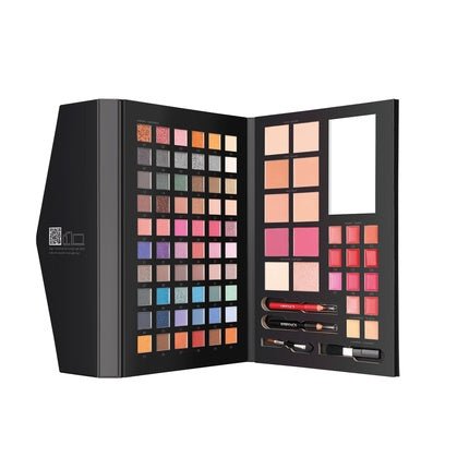 Deborah Milano Ladies Makeup Book Volume 4 Gift Set with Eyeshadow Palette, Gloss, Lipstick, and Face Powder in Various Finishes and Colors Black - Maison des fragrances