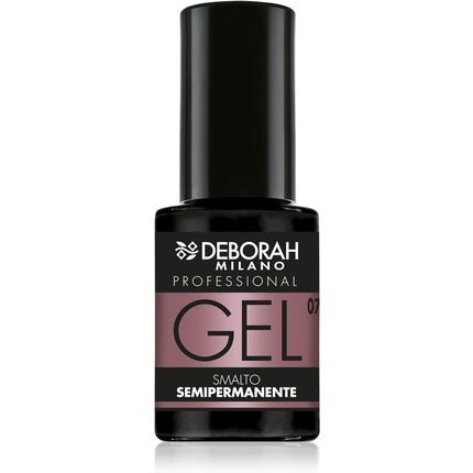 Deborah Milano Semi - Permanent Gel Nail Polish Number 07 Dusky Pink Plumping Effect Long Lasting for Intense and Shiny Nails 4.5ml Antique Pink - Maison des fragrances
