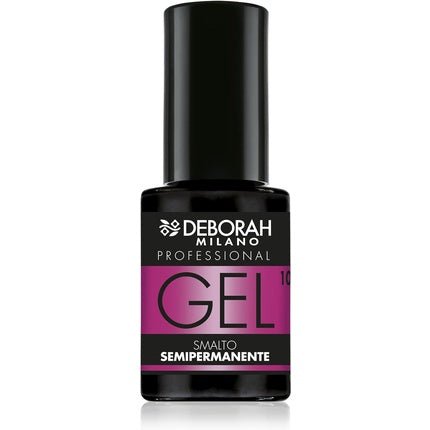 Deborah Milano Semi - Permanent Nail Polish 10 Dark Mauve Plumping Effect Long Lasting for Intense and Shiny Nails 4.5ml - Maison des fragrances