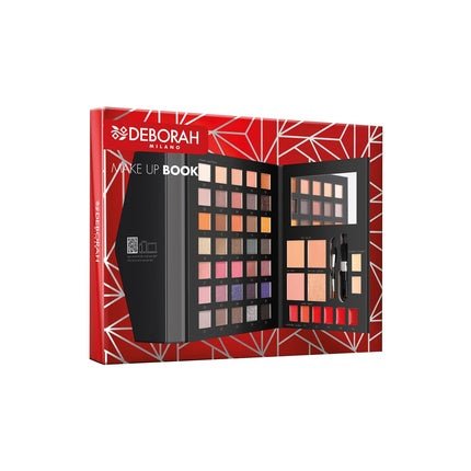 Deborah Milano Women's Makeup Book Volume Gift Set - Eyeshadow Palette, Gloss, Lipsticks, Face Powder in Various Finishes and Colors from FSC Paper - Maison des fragrances