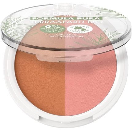 Deborah Terra & Fard Formula Pura Organic and Vegan Raw Materials Warm Complexion Radiant Finish Ideal for Sensitive Skin Colour 2 Medium 9g - Maison des fragrances