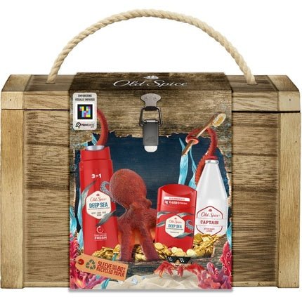 Deep Sea Set - Body care gift set in a wooden chest - Maison des fragrances
