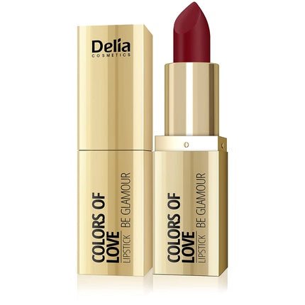 Delia Cosmetics Colors of Love Creamy Lipstick Desire - Moisturizing and Nourishing with Vitamin E, Marula, Chia, and Almond Oil 4g - Maison des fragrances