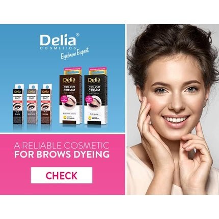 Delia Cosmetics Creamy Eyebrow Tint Professional Coloring Easy Application 15ml Dark Brown - Maison des fragrances
