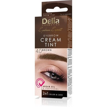 Delia Cosmetics Creamy Eyebrow Tint Professional Coloring Easy Application 15ml Dark Brown - Maison des fragrances