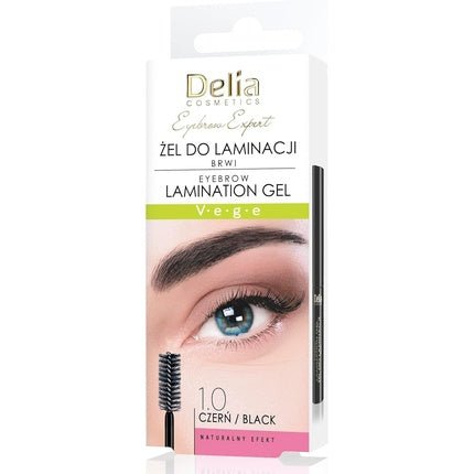 Delia Cosmetics Eyebrow Expert Lamination Gel Black Vegan - Maison des fragrances
