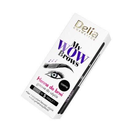 Delia Eyebrow and Eyelash Henna Gel in Black 1.0 - Maison des fragrances