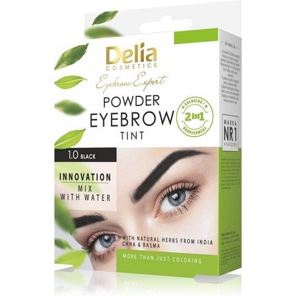 Delia Powder Eyebrow Henna 1.0 Black 4g - Maison des fragrances