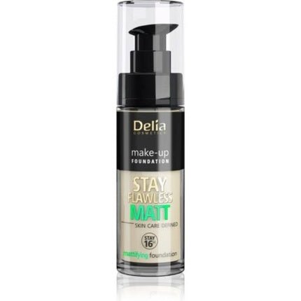 Delia Stay Flawless Matt Foundation 401 30ml - Perfect For A Flawless Matte Finish - Maison des fragrances