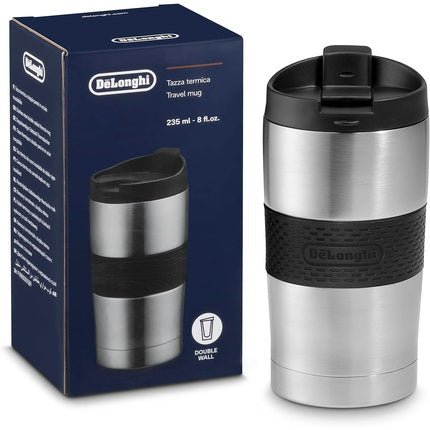 De'Longhi DLSC074 Travel Thermo Mug Stainless Steel Double Wall Coffee Mug - Maison des fragrances