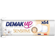 Demak'Up Sensitive Makeup Remover Pads for Face and Eyes 64 Natural Cotton Pads - Maison des fragrances