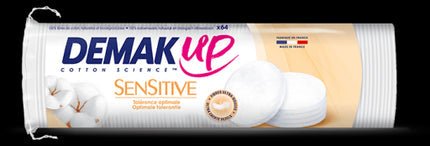 Demak'up Sensitive Oval Makeup Remover Discs - 48 Units - Maison des fragrances