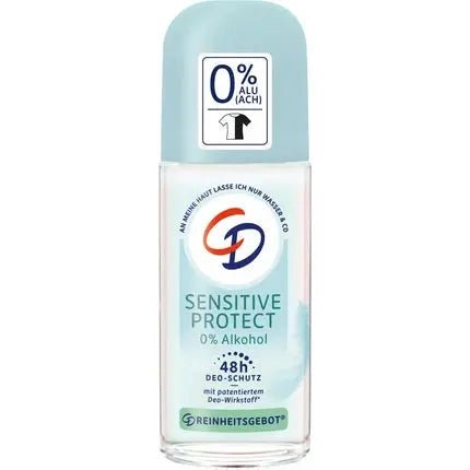 Déodorant Roll-on Sensitive Protect - Déodorant Doux sans Sels d'Aluminium et sans Alcool - Convient aux Peaux Sensibles - Protection Longue Durée 48h - Végétalien - 50 ml - Maison des fragrances