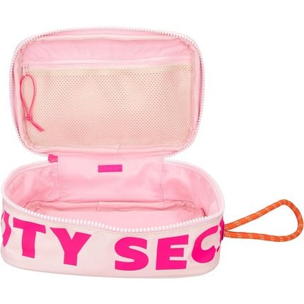 Depesche TOPModel Beauty And Me Folding Cosmetic Bag in Pink Small Bag with Pattern Writing and Inner Compartment Multi - Coloured - Maison des fragrances