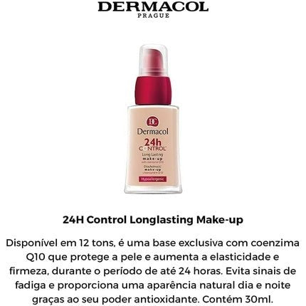 Dermacol 24H Control Liquid Foundation with Coenzyme Q10 for Dry and Oily Skin 30ml - Maison des fragrances
