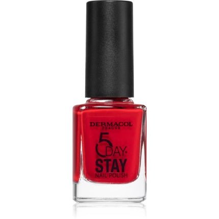 Dermacol 5 Day Stay Nail Polish - 21 Monroe Red, 11 ml - Maison des fragrances