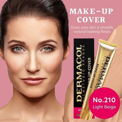 Dermacol Full Coverage Liquid Matte Foundation with SPF 30 30g Shade 210 - Maison des fragrances
