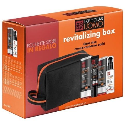 Dermolab Uomo Revitalizing Box: Revitalizing Face Serum and Eye Contour Cream Set - Maison des fragrances