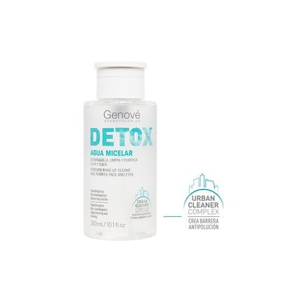 Detox Micellar Water Face Cleanser Makeup Remover for Face and Eyes Cleanses and Soothes Skin Detoxifying and Anti - Pollution 300ml - Maison des fragrances