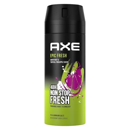 Axe Bodyspray Epic Fresh Deodorant without Aluminum 48 Hours Protection against Body Odor Déodorant (Déo) Mixte