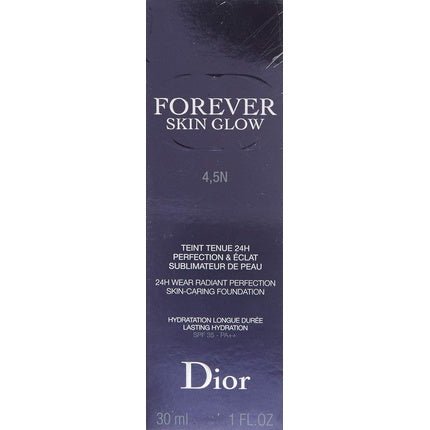 Dior Forever by Christian Dior Skin Glow 24h Skin Caring Foundation 4.5N Neutral/Glow SPF 35 1.0 fl oz - Maison des fragrances