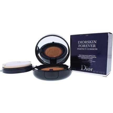 DIOR New Diorskin Forever Perfect Cushion Perfect Fresh Makeup 16hr Luminous Matte Finish Pore - Refining Effect 040 Honey Beige - Maison des fragrances