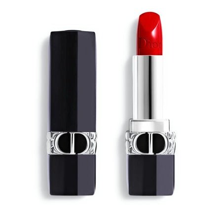 Dior Rouge 999 Satin Finish Red Mini Lipstick 0.04oz - Travel Size - Maison des fragrances
