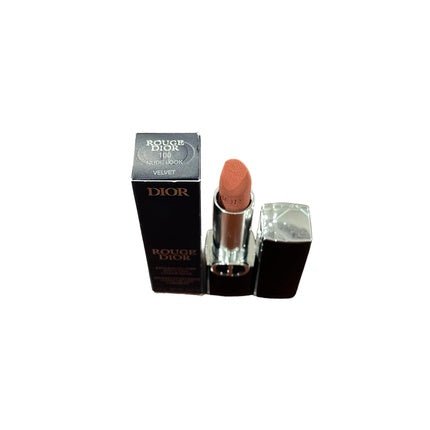 Dior Rouge Couture Colour Lipstick Floral Lip Care 100 Nude Look Velvet 3.5g - Maison des fragrances