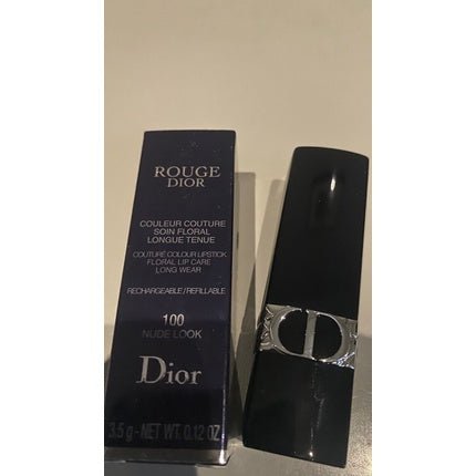 Dior Rouge Dior Couture Colour Refillable Lipstick 100 Nude Look Satin 0.12oz - Maison des fragrances