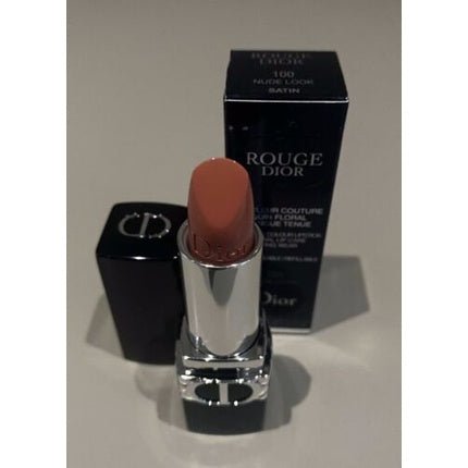 Dior Rouge Dior Couture Colour Refillable Lipstick 100 Nude Look Satin 0.12oz - Maison des fragrances