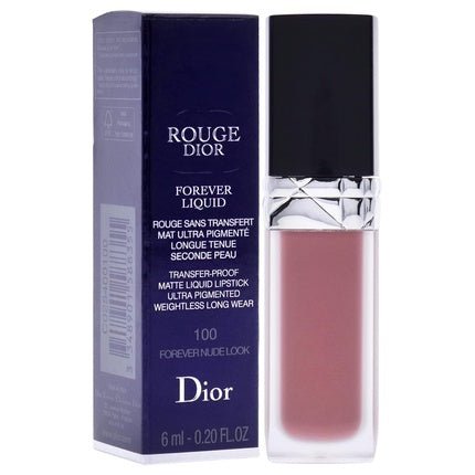 Dior Rouge Forever Matte Liquid Lipstick 100 Forever 0.2oz - Maison des fragrances